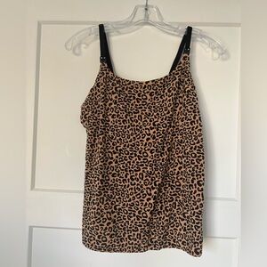 Leopard Print Storq nursing tank L